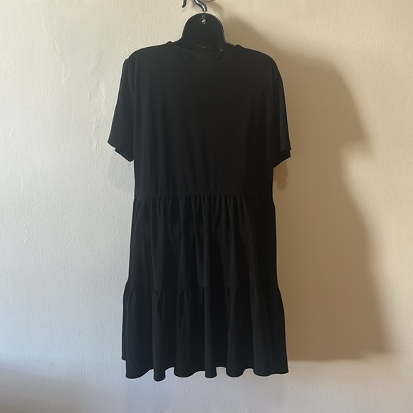 Nicole Miller Black Tiered Dress XL - Picture 2 of 7